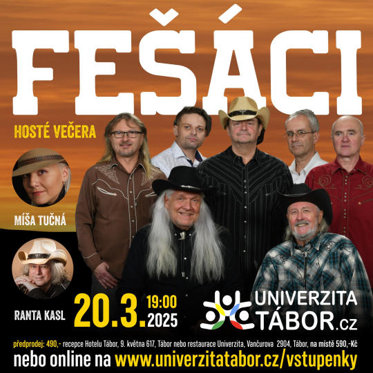 Fešáci v Táboře - koncert  + hosté: Míša Tučná, Franta Kasl