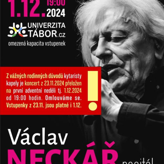 Václav Neckář v Táboře - recitál